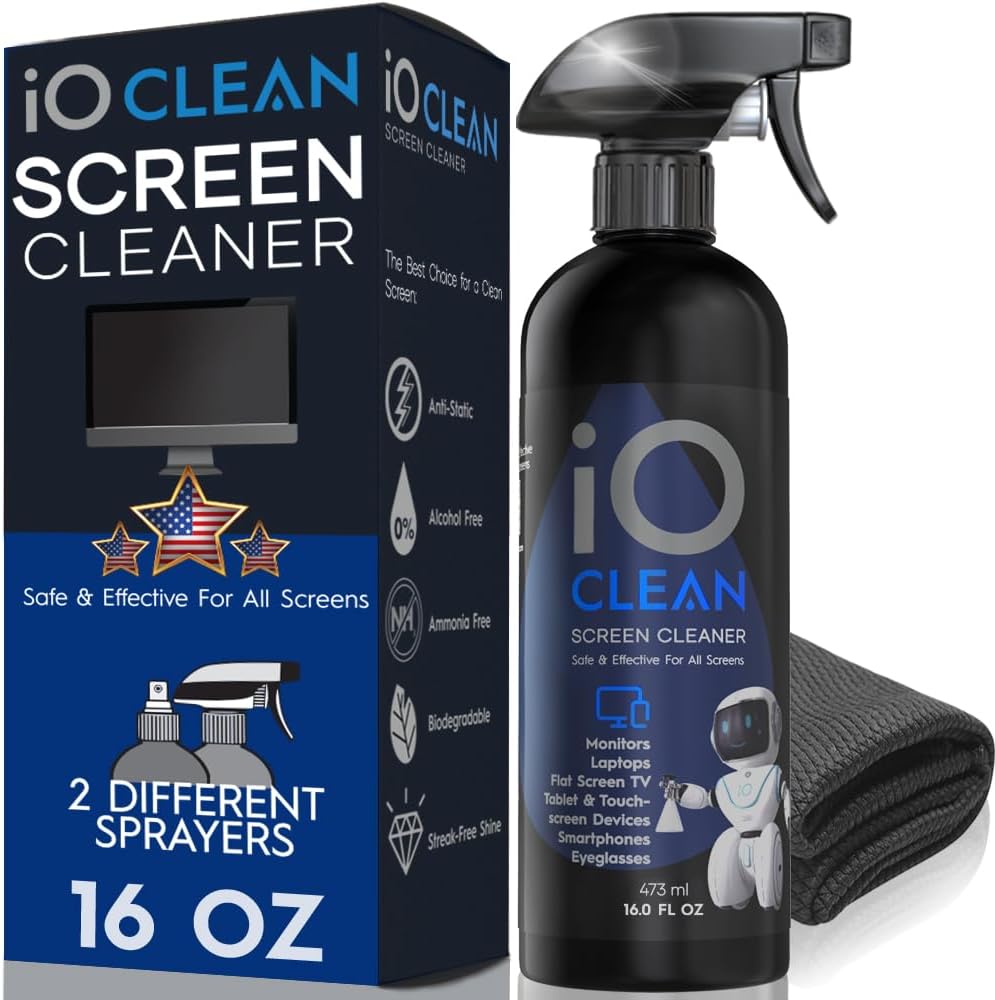 Elevate Your Screen Cleaning Game with iO CLEAN Screen Cleaner Spray